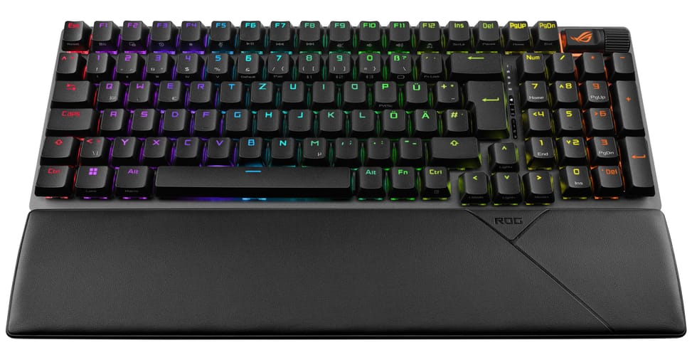 ASUS ROG Strix Scope II 96 Wireless clavier USB + RF Wireless + Bluetooth QWERTZ Allemand Noir (90MP037A-BKDA01) — image 3