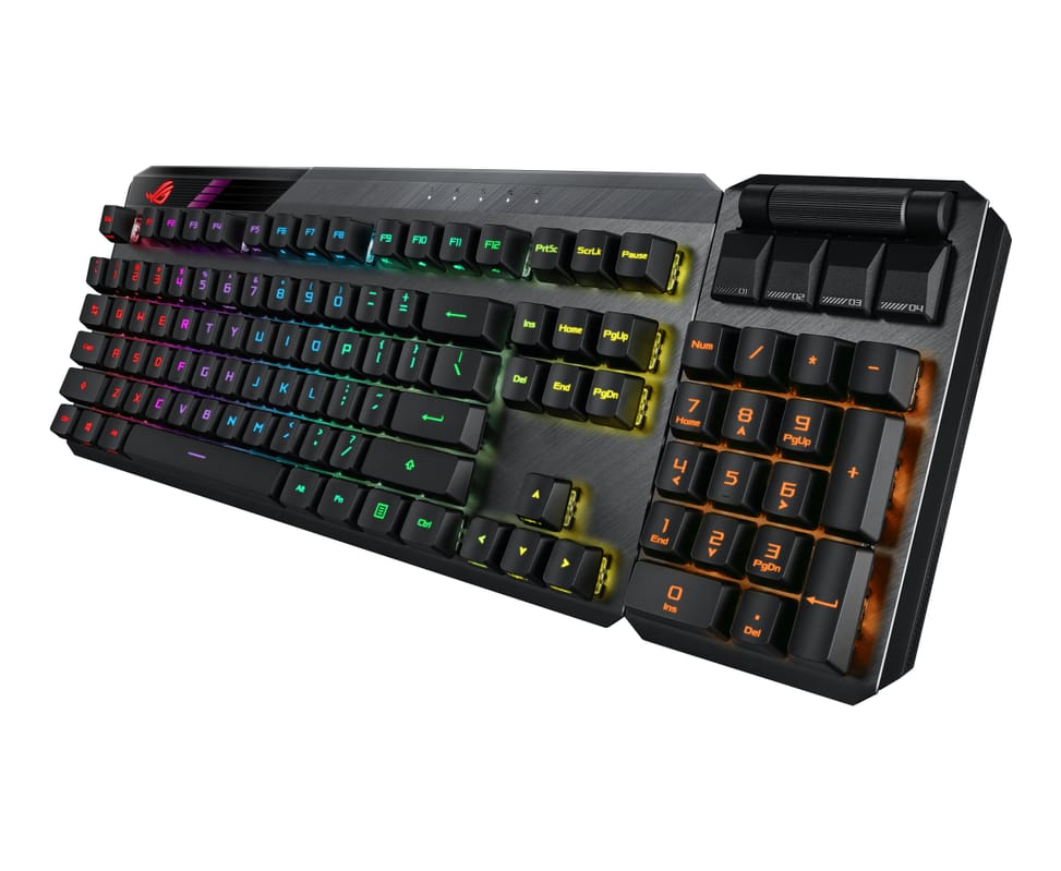 ASUS ROG Claymore II clavier FR sans fil +USB QWERTZ Allemand Noir (90MP01W0-BKDA00) — image 4