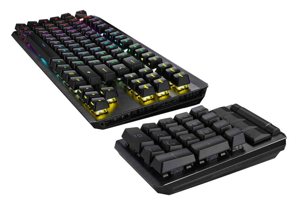 ASUS ROG Claymore II clavier FR sans fil +USB QWERTZ Allemand Noir (90MP01W0-BKDA00) — image 5