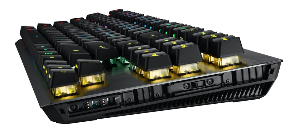 ASUS ROG Claymore II clavier FR sans fil +USB QWERTZ Allemand Noir (90MP01W0-BKDA00) — image 6