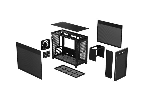 ASUS Prime AP201 MicroATX Mini Tower Noir (90DC00G0-B39000) — image 2