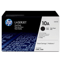 HP 10A Noir (Q2610D) - Pack de 2 toners HP LaserJet d'origine