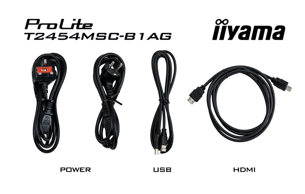 iiyama ProLite T2454MSC-B1AG écran plat de PC 60,5 cm (23.8") 1920 x 1080 pixels Full HD LED Écran tactile Multi-utilisateur — image 2