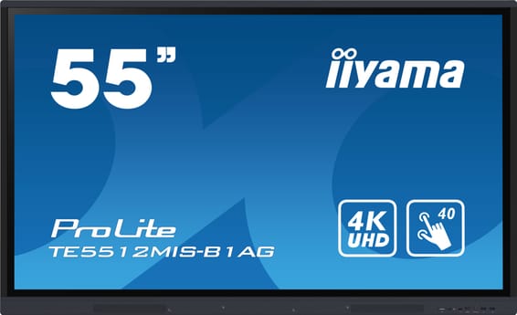 iiyama TE5512MIS-B1AG affichage de messages Panneau plat de signalisation numérique 139,7 cm (55") LED Wifi 400 cd/m² 4K Ultra