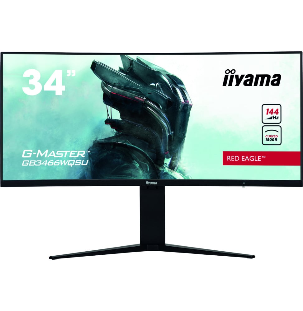 iiyama G-MASTER GB3466WQSU-B1 LED display 86,4 cm (34") 3440 x 1440 pixels UltraWide Quad HD Noir (GB3466WQSU-B1)