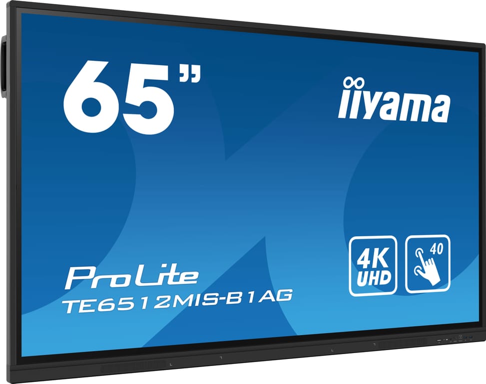 iiyama TE6512MIS-B1AG affichage de messages Écran plat interactif 165,1 cm (65") LCD Wifi 400 cd/m² 4K Ultra HD Noir Écran — image 2