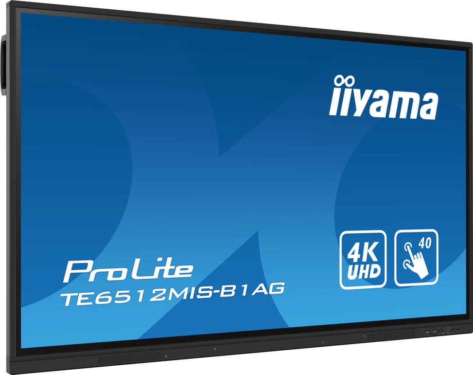 iiyama TE6512MIS-B1AG affichage de messages Écran plat interactif 165,1 cm (65") LCD Wifi 400 cd/m² 4K Ultra HD Noir Écran — image 3