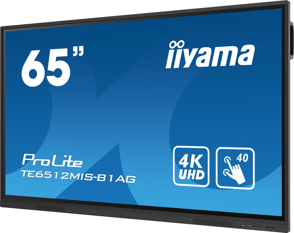 iiyama TE6512MIS-B1AG affichage de messages Écran plat interactif 165,1 cm (65") LCD Wifi 400 cd/m² 4K Ultra HD Noir Écran — image 4