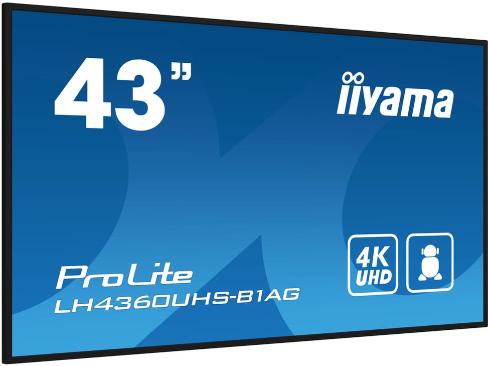 iiyama PROLITE Carte A numérique 108 cm (42.5") LED Wifi 500 cd/m² 4K Ultra HD Noir Intégré dans le processeur Android 11 24/7 — image 2