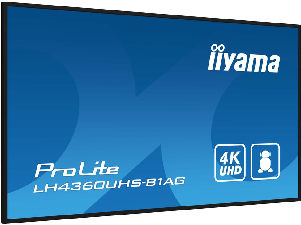 iiyama PROLITE Carte A numérique 108 cm (42.5") LED Wifi 500 cd/m² 4K Ultra HD Noir Intégré dans le processeur Android 11 24/7 — image 3