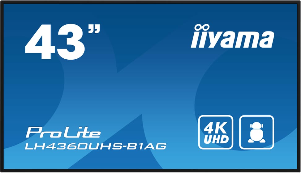 iiyama PROLITE Carte A numérique 108 cm (42.5") LED Wifi 500 cd/m² 4K Ultra HD Noir Intégré dans le processeur Android 11 24/7 — image 6