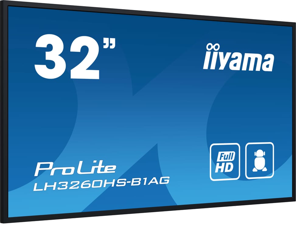 iiyama PROLITE Carte A numérique 80 cm (31.5") LED Wifi 500 cd/m² Full HD Noir Intégré dans le processeur Android 11 24/7 — image 1