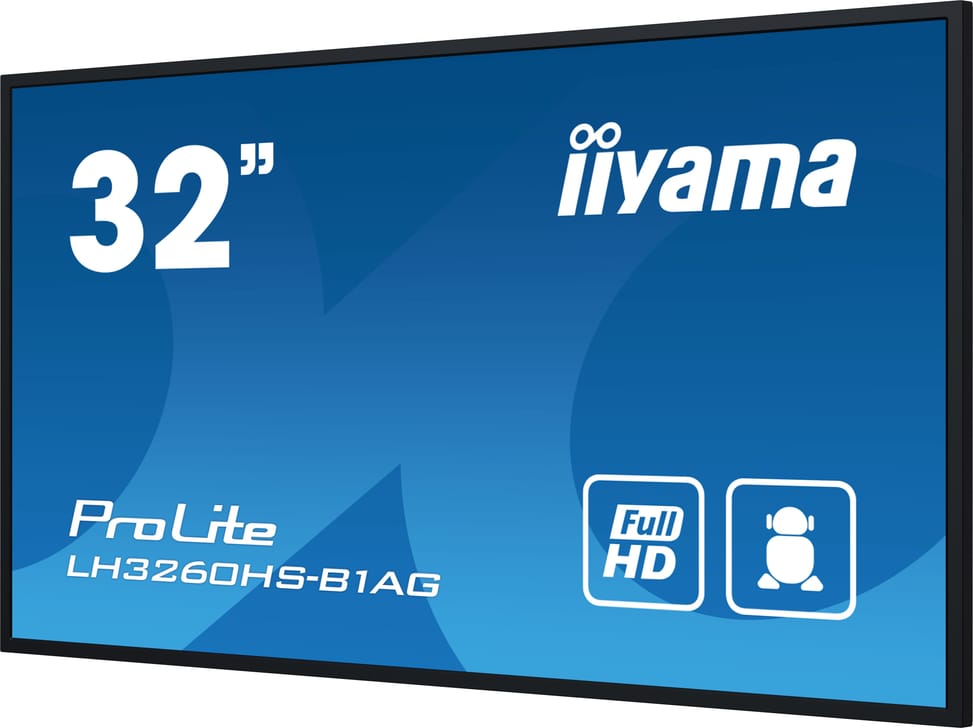 iiyama PROLITE Carte A numérique 80 cm (31.5") LED Wifi 500 cd/m² Full HD Noir Intégré dans le processeur Android 11 24/7 — image 2