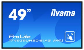 iiyama ProLite TF4939UHSC-B1AG écran plat de PC 124,5 cm (49") 3840 x 2160 pixels 4K Ultra HD LED Écran tactile