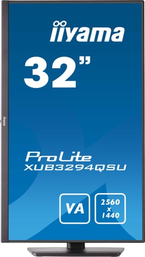 iiyama ProLite XUB3294QSU-B1 écran plat de PC 80 cm (31.5") 2560 x 1440 pixels Wide Quad HD LCD Noir (XUB3294QSU-B1) — image 2