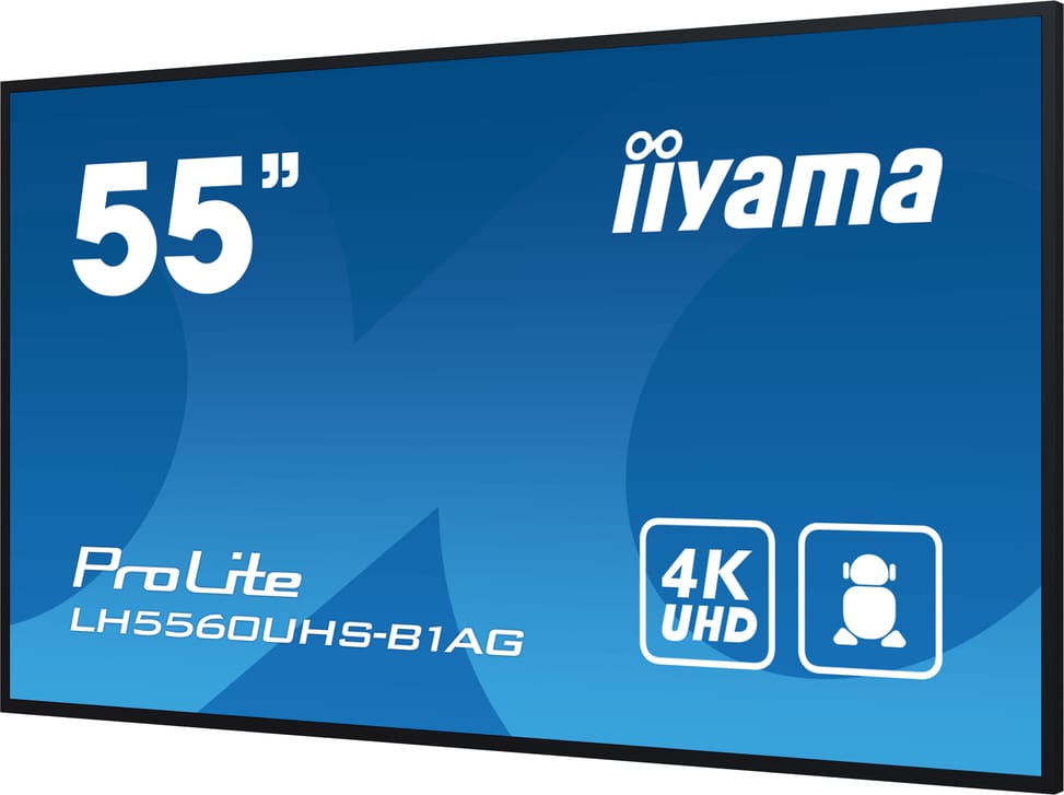 iiyama PROLITE Carte A numérique 139,7 cm (55") LED Wifi 500 cd/m² 4K Ultra HD Noir Intégré dans le processeur Android 11 24/7 — image 2