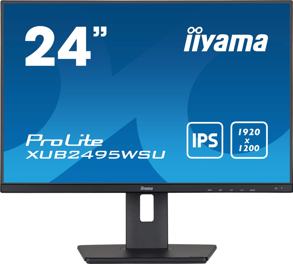 iiyama ProLite XUB2495WSU-B5 écran plat de PC 61,2 cm (24.1") 1920 x 1200 pixels WUXGA LCD Noir (XUB2495WSU-B5) — image 1
