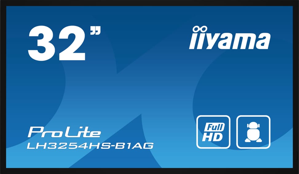 iiyama LH3254HS-B1AG affichage de messages Panneau plat de signalisation numérique 80 cm (31.5") LCD Wifi 500 cd/m² Full HD — image 1