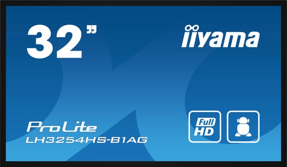 iiyama LH3254HS-B1AG affichage de messages Panneau plat de signalisation numérique 80 cm (31.5") LCD Wifi 500 cd/m² Full HD
