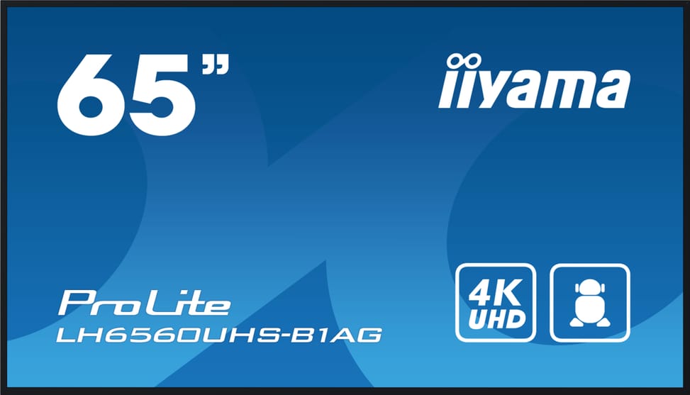 iiyama PROLITE Carte A numérique 165,1 cm (65") LED Wifi 500 cd/m² 4K Ultra HD Noir Intégré dans le processeur Android 11 24/7 — image 1
