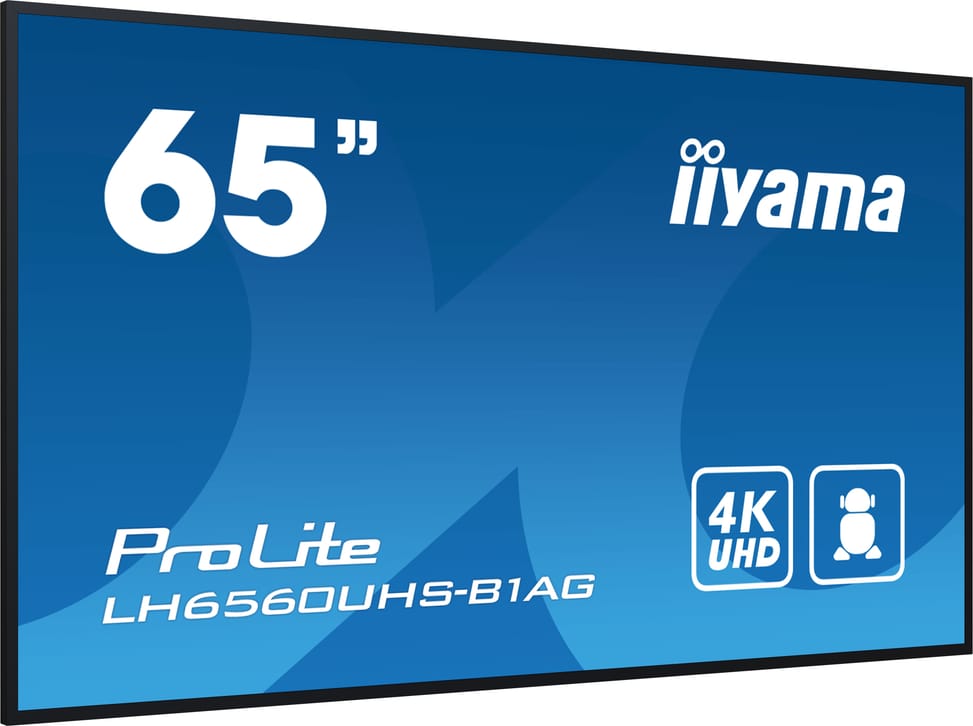iiyama PROLITE Carte A numérique 165,1 cm (65") LED Wifi 500 cd/m² 4K Ultra HD Noir Intégré dans le processeur Android 11 24/7 — image 2