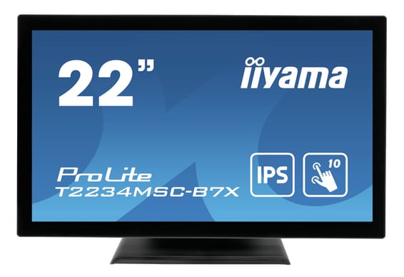 iiyama ProLite T2234MSC-B7X écran plat de PC 54,6 cm (21.5") 1920 x 1080 pixels Full HD Écran tactile Noir (T2234MSC-B7X)