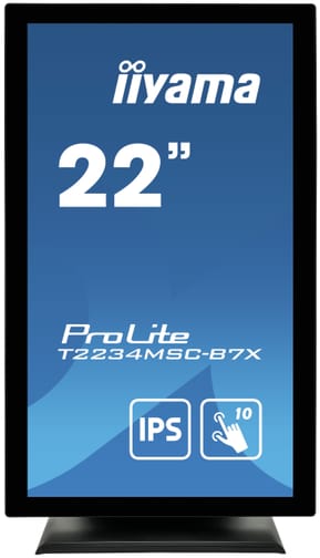 iiyama ProLite T2234MSC-B7X écran plat de PC 54,6 cm (21.5") 1920 x 1080 pixels Full HD Écran tactile Noir (T2234MSC-B7X) — image 2