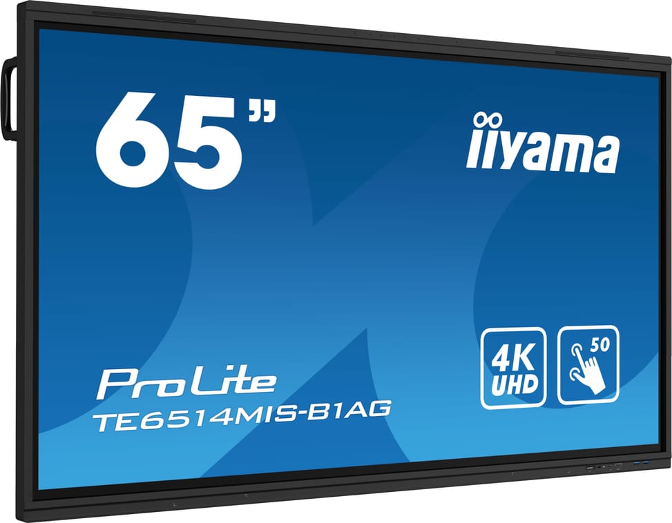 iiyama TE6514MIS-B1AG affichage de messages Écran plat interactif 165,1 cm (65") LCD Wifi 435 cd/m² 4K Ultra HD Noir Écran — image 2