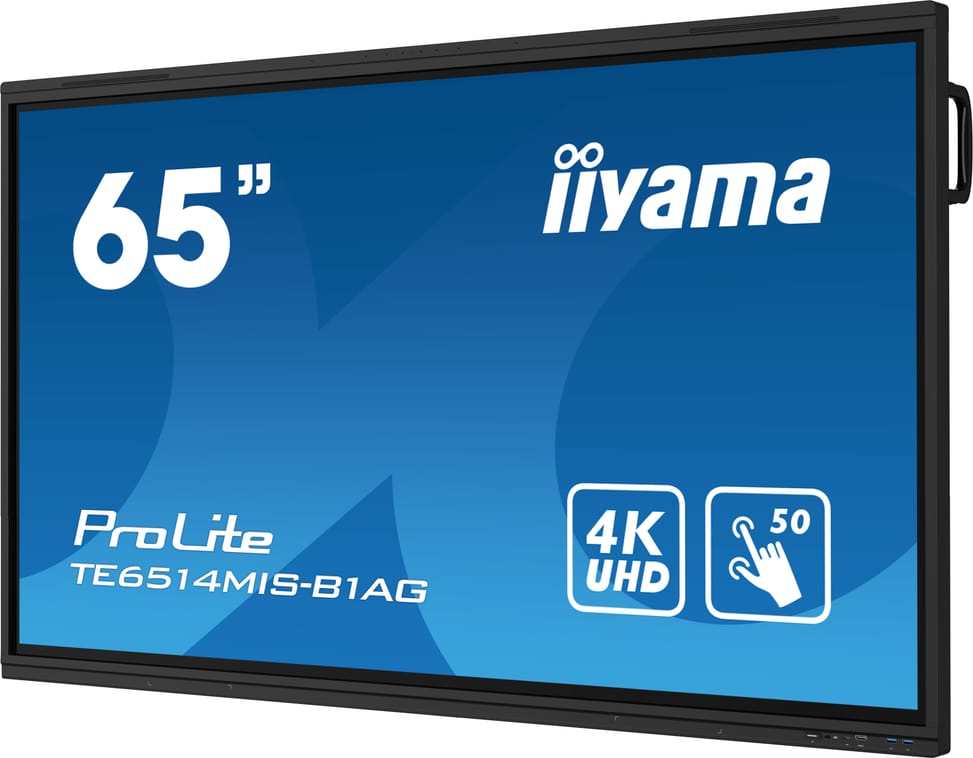 iiyama TE6514MIS-B1AG affichage de messages Écran plat interactif 165,1 cm (65") LCD Wifi 435 cd/m² 4K Ultra HD Noir Écran — image 4