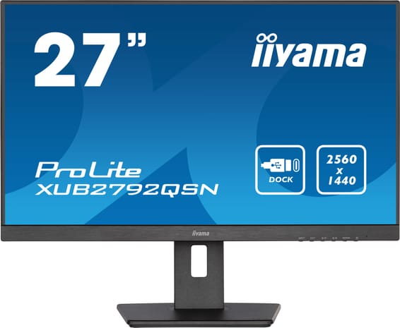 iiyama ProLite écran plat de PC 68,6 cm (27") 2560 x 1440 pixels Wide Quad HD LED Noir (XUB2792QSN-B5)