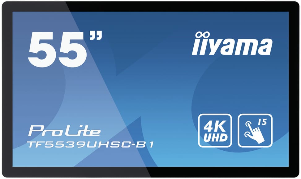 iiyama ProLite TF5539UHSC-B1AG écran plat de PC 139,7 cm (55") 3840 x 2160 pixels 4K Ultra HD LED Écran tactile — image 1
