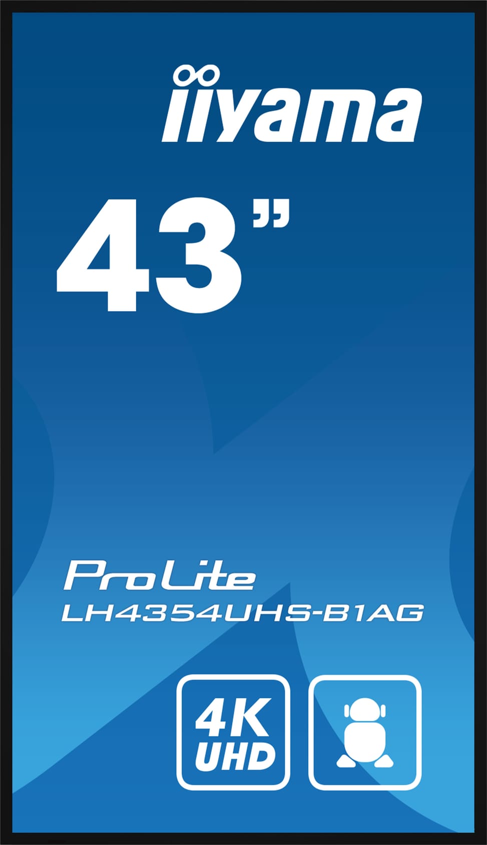 iiyama LH4354UHS-B1AG affichage de messages Panneau plat de signalisation numérique 108 cm (42.5") LCD Wifi 500 cd/m² 4K Ultra — image 2