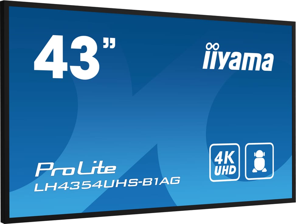 iiyama LH4354UHS-B1AG affichage de messages Panneau plat de signalisation numérique 108 cm (42.5") LCD Wifi 500 cd/m² 4K Ultra — image 3