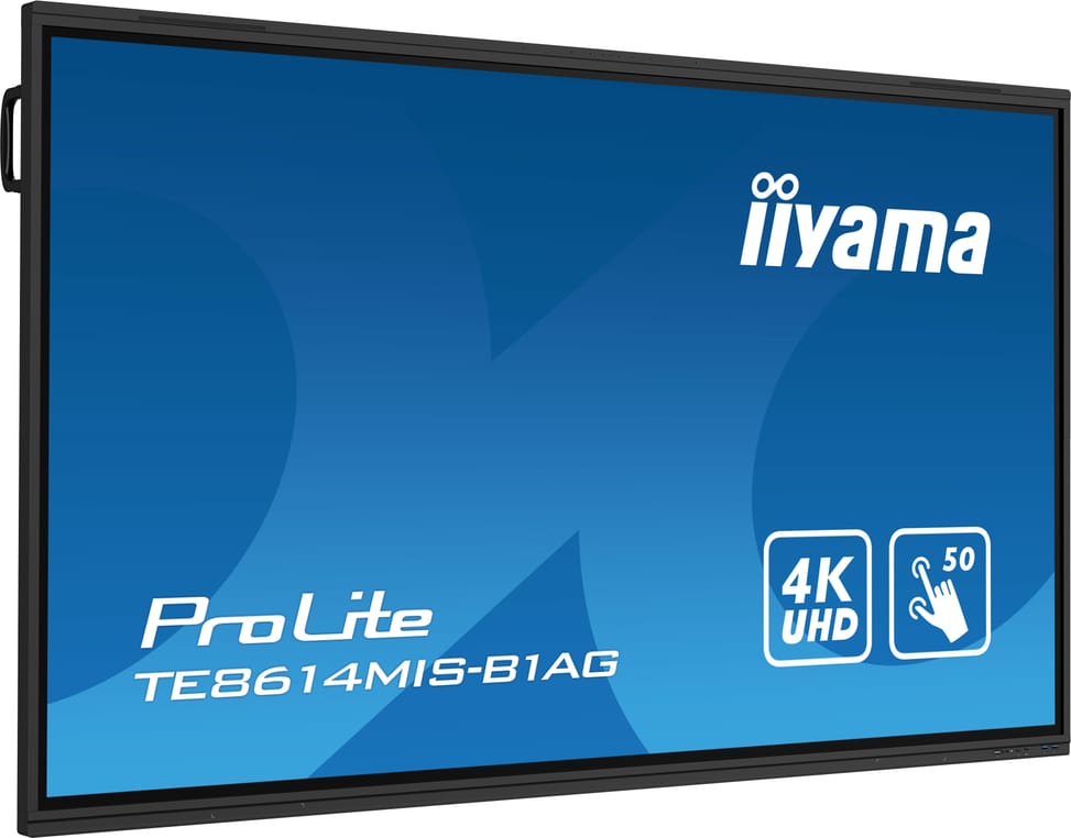 iiyama TE8614MIS-B1AG affichage de messages Écran plat interactif 2,17 m (85.6") LCD Wifi 435 cd/m² 4K Ultra HD Noir Écran — image 3