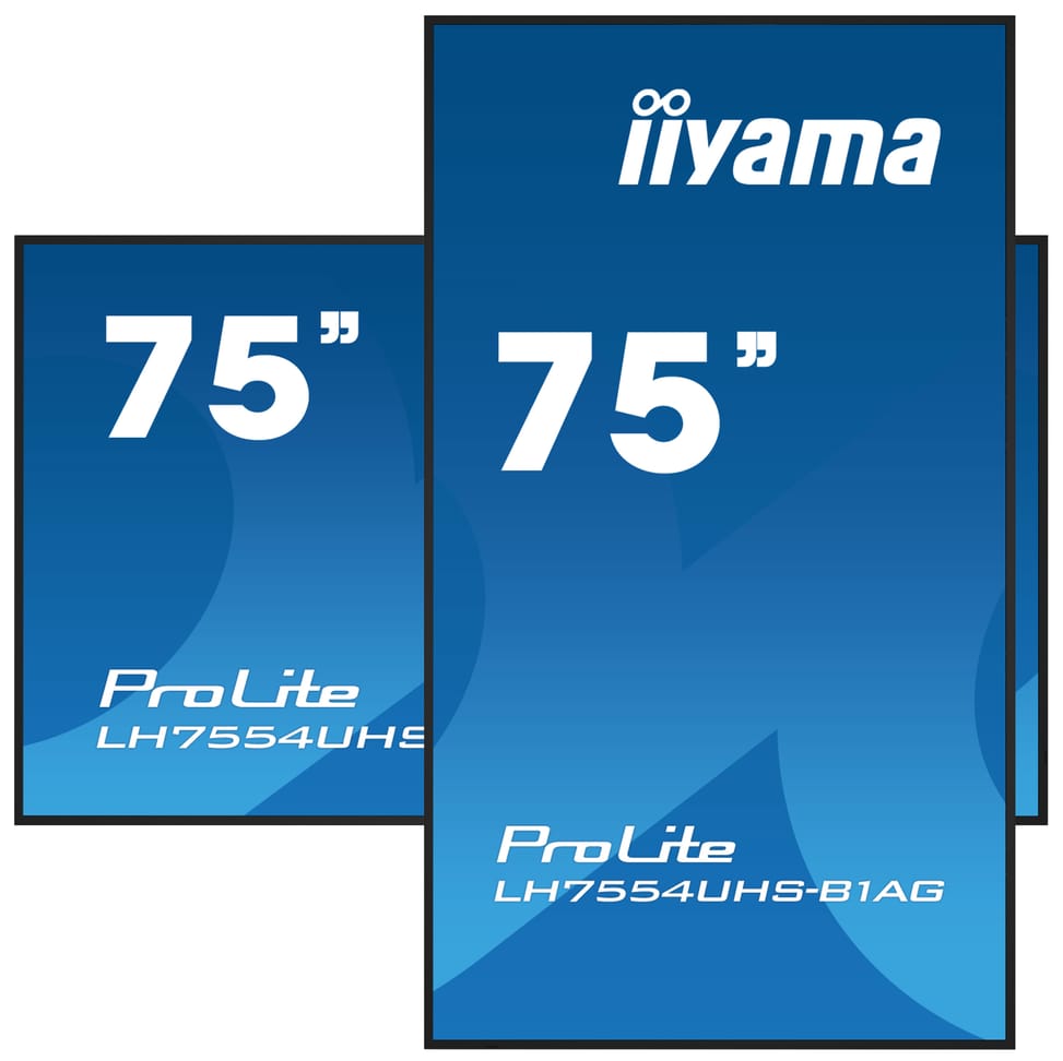iiyama LH7554UHS-B1AG affichage de messages Panneau plat de signalisation numérique 190,5 cm (75") LCD Wifi 500 cd/m² 4K Ultra — image 4
