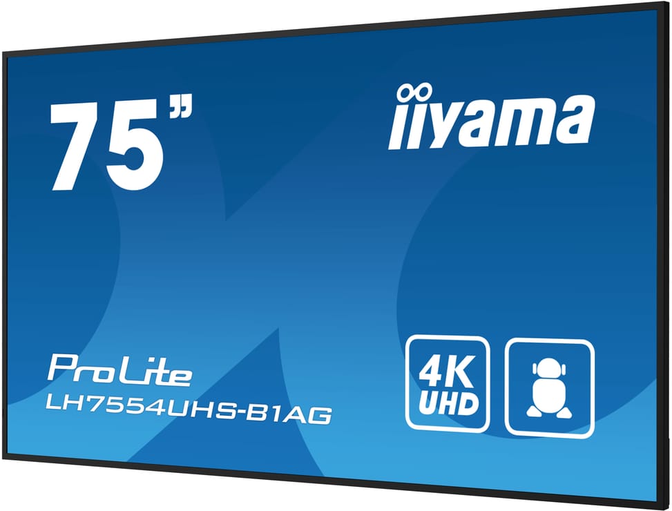 iiyama LH7554UHS-B1AG affichage de messages Panneau plat de signalisation numérique 190,5 cm (75") LCD Wifi 500 cd/m² 4K Ultra — image 7