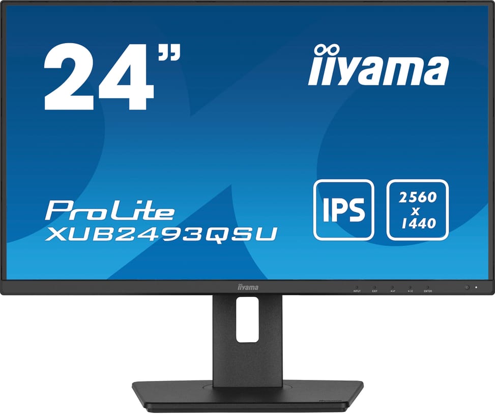 iiyama ProLite XUB2493QSU-B5 écran plat de PC 61 cm (24") 2560 x 1440 pixels Wide Quad HD LED Noir (XUB2493QSU-B5) — image 1