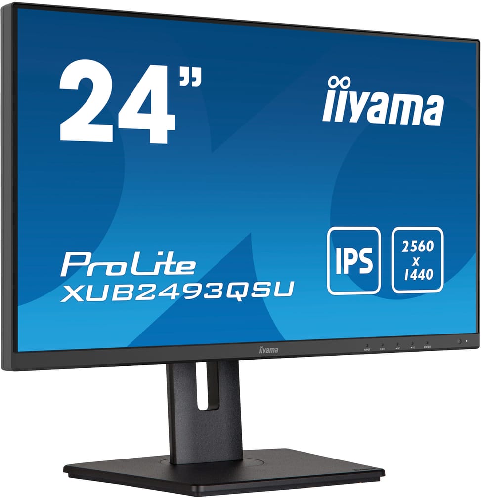 iiyama ProLite XUB2493QSU-B5 écran plat de PC 61 cm (24") 2560 x 1440 pixels Wide Quad HD LED Noir (XUB2493QSU-B5) — image 2