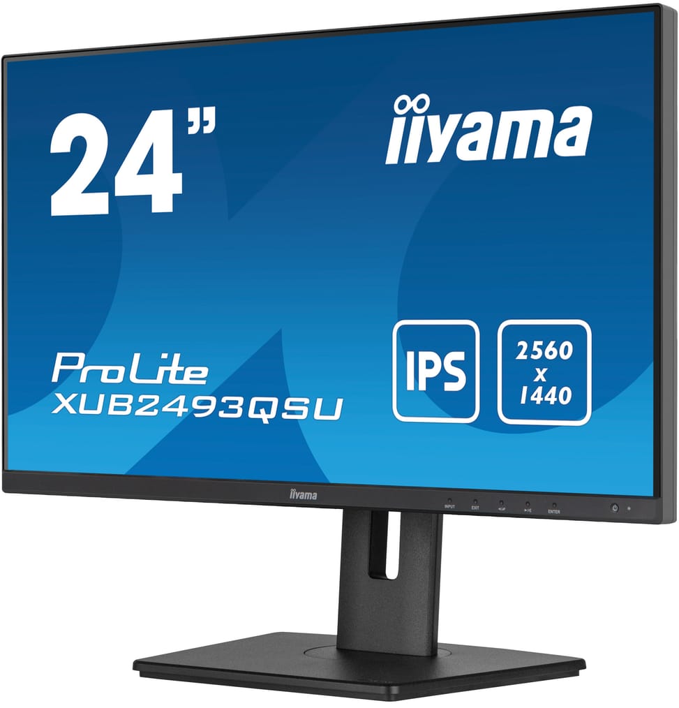 iiyama ProLite XUB2493QSU-B5 écran plat de PC 61 cm (24") 2560 x 1440 pixels Wide Quad HD LED Noir (XUB2493QSU-B5) — image 4