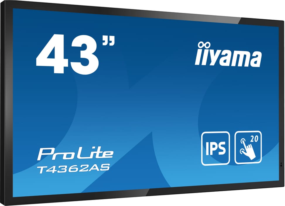 شاشة مسطحة تفاعلية iiyama T4362AS-B1 للافتات 108 cm (42.5") IPS 500 cd/m² 4K Ultra HD أسود شاشة لمس — صورة 4