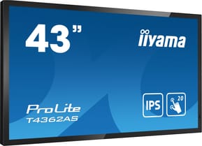 iiyama T4362AS-B1 affichage de messages Écran plat interactif 108 cm (42.5") IPS 500 cd/m² 4K Ultra HD Noir Écran tactile — image 4