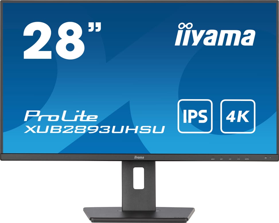 iiyama ProLite écran plat de PC 71,1 cm (28") 3840 x 2160 pixels 4K Ultra HD LED Noir (XUB2893UHSU-B5) — image 1