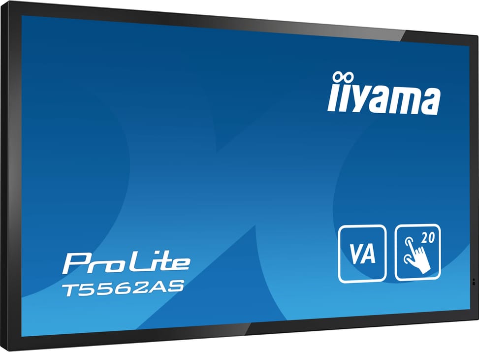iiyama T5562AS-B1 affichage de messages Écran plat interactif 138,7 cm (54.6") VA 500 cd/m² 4K Ultra HD Noir Écran tactile — image 5
