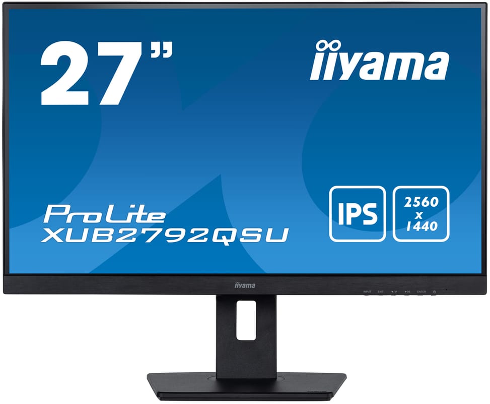iiyama XUB2792QSU-B5 écran plat de PC 68,6 cm (27") 2560 x 1440 pixels Full HD LED Noir (XUB2792QSU-B5) — image 1