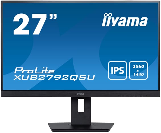 iiyama XUB2792QSU-B5 écran plat de PC 68,6 cm (27") 2560 x 1440 pixels Full HD LED Noir (XUB2792QSU-B5)