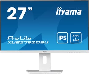 iiyama ProLite XUB2792QSU-W5 écran plat de PC 68,6 cm (27") 2560 x 1440 pixels Wide Quad HD LED Blanc (XUB2792QSU-W5)