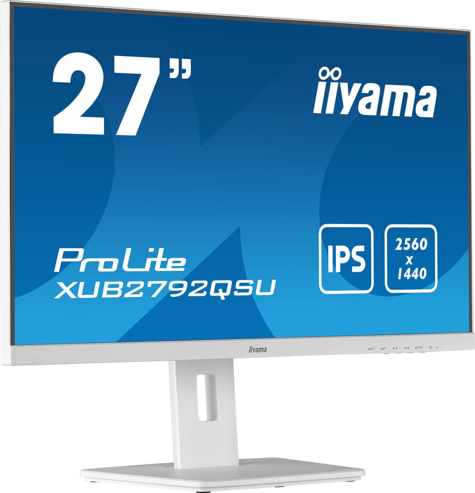 iiyama ProLite XUB2792QSU-W5 écran plat de PC 68,6 cm (27") 2560 x 1440 pixels Wide Quad HD LED Blanc (XUB2792QSU-W5) — image 3