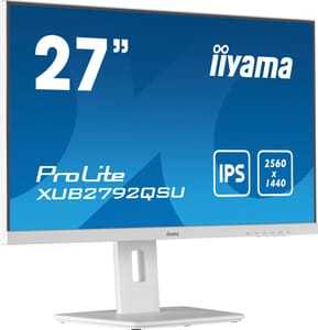 iiyama ProLite XUB2792QSU-W5 écran plat de PC 68,6 cm (27") 2560 x 1440 pixels Wide Quad HD LED Blanc (XUB2792QSU-W5) — image 3