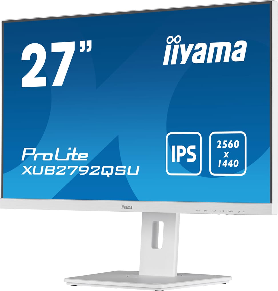 iiyama ProLite XUB2792QSU-W5 écran plat de PC 68,6 cm (27") 2560 x 1440 pixels Wide Quad HD LED Blanc (XUB2792QSU-W5) — image 5