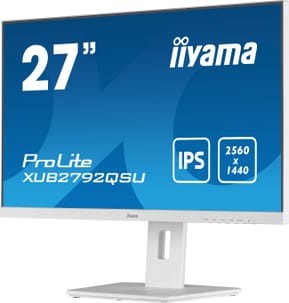iiyama ProLite XUB2792QSU-W5 écran plat de PC 68,6 cm (27") 2560 x 1440 pixels Wide Quad HD LED Blanc (XUB2792QSU-W5) — image 5